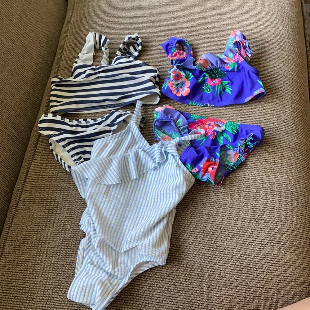 Baby girl bathing suits! 12-18mo-2t